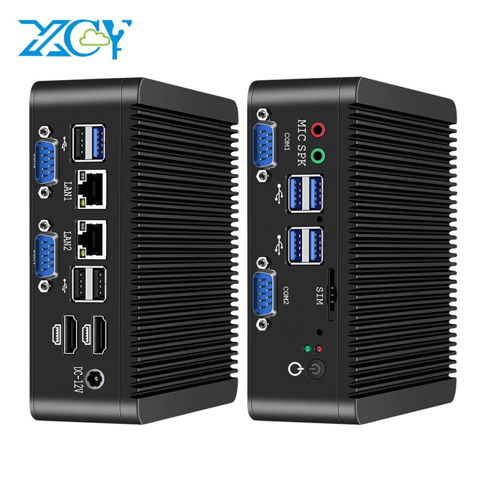 XCY-Ҹ ̴ PC,   J4125 DDR4 M.2 SSD RS232/485 2x, LAN GPIO mPCIE 4G LTE 8x USB LVDS HDMI TPM 2.0  11